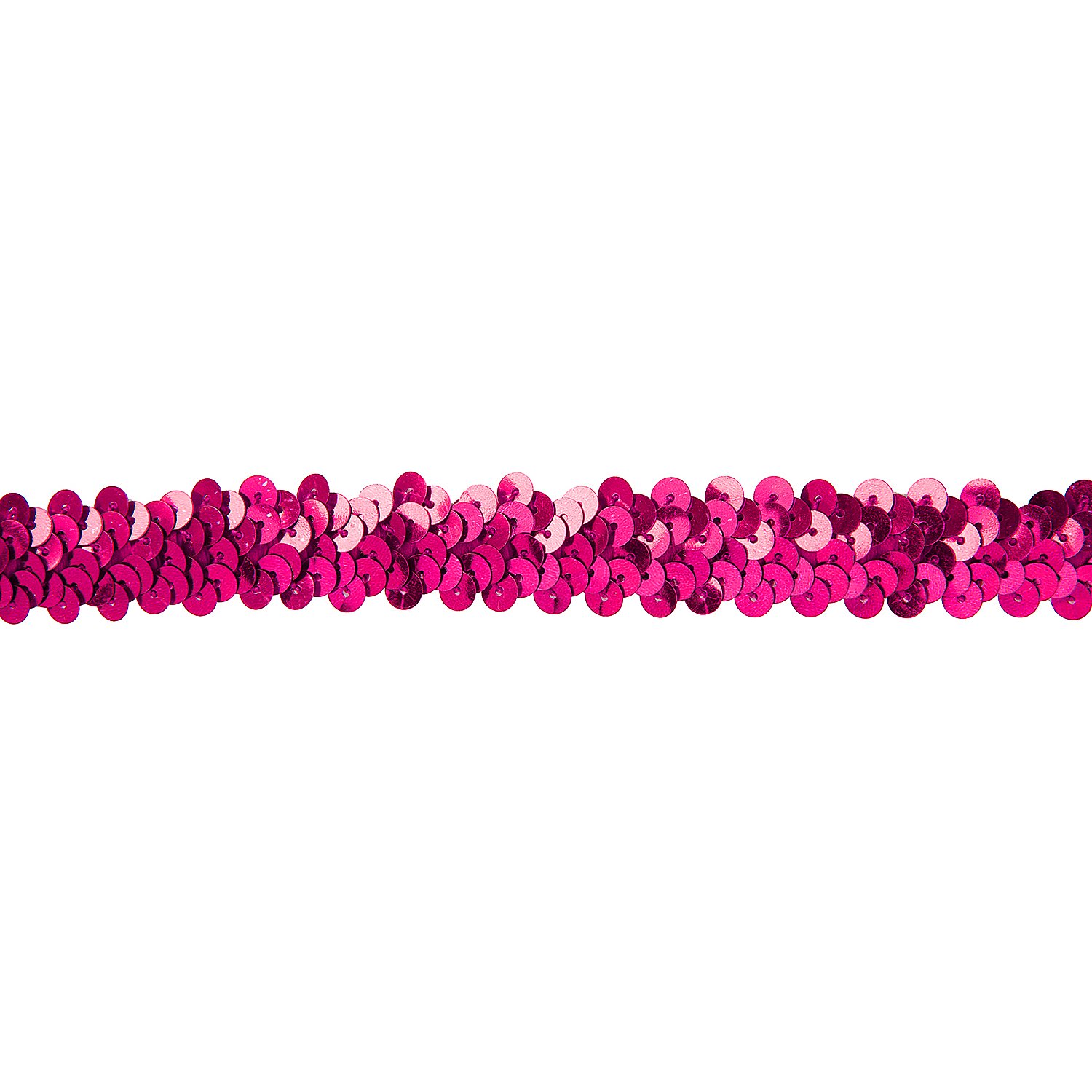 Elastik-Paillettenband, pink, Breite: 20 mm, Länge: 3 m