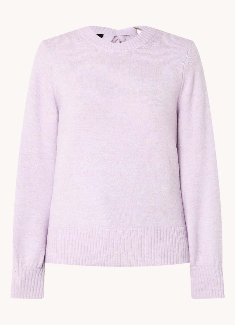 French Connection Kezia fine-knit wool blend pullover with bow detail