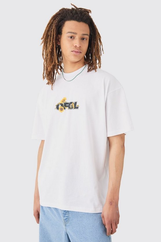 Oversize T-Shirt mit geteiltem Saum
