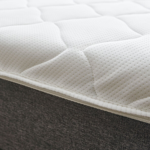 Boxspringbett Basic, grau