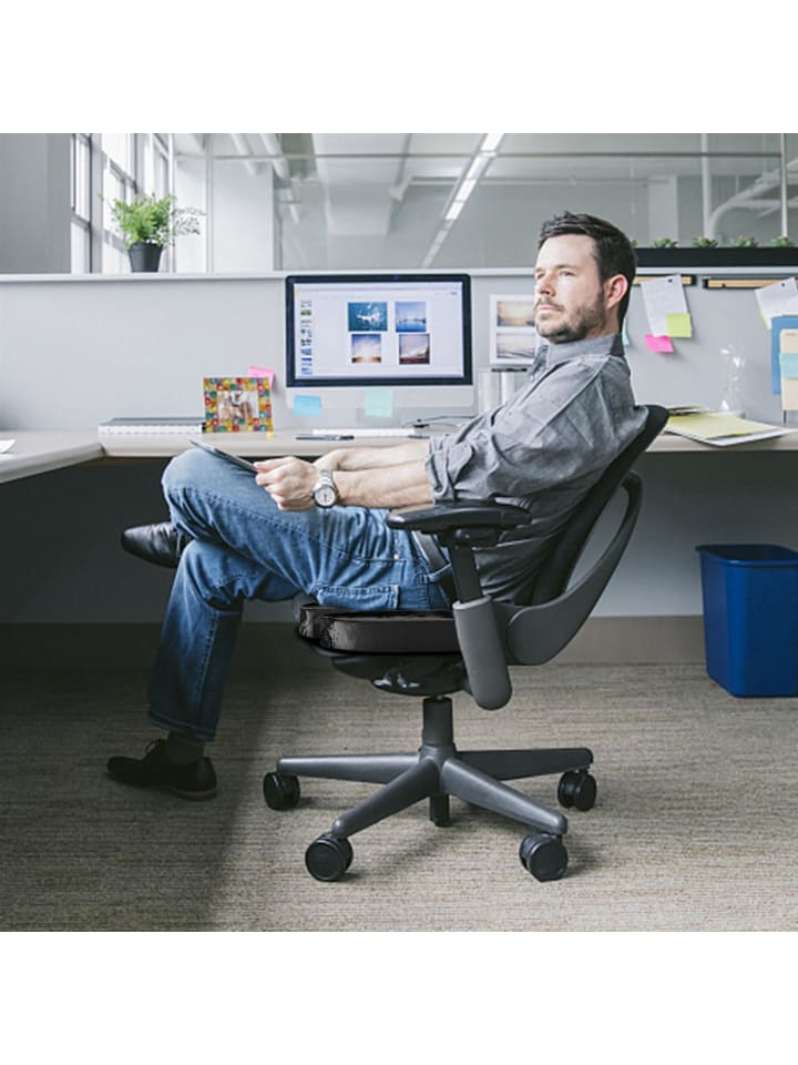 Intirilife Orthopädisches Memoryschaum Sitzkissen in Schwarz günstig kaufen onesize