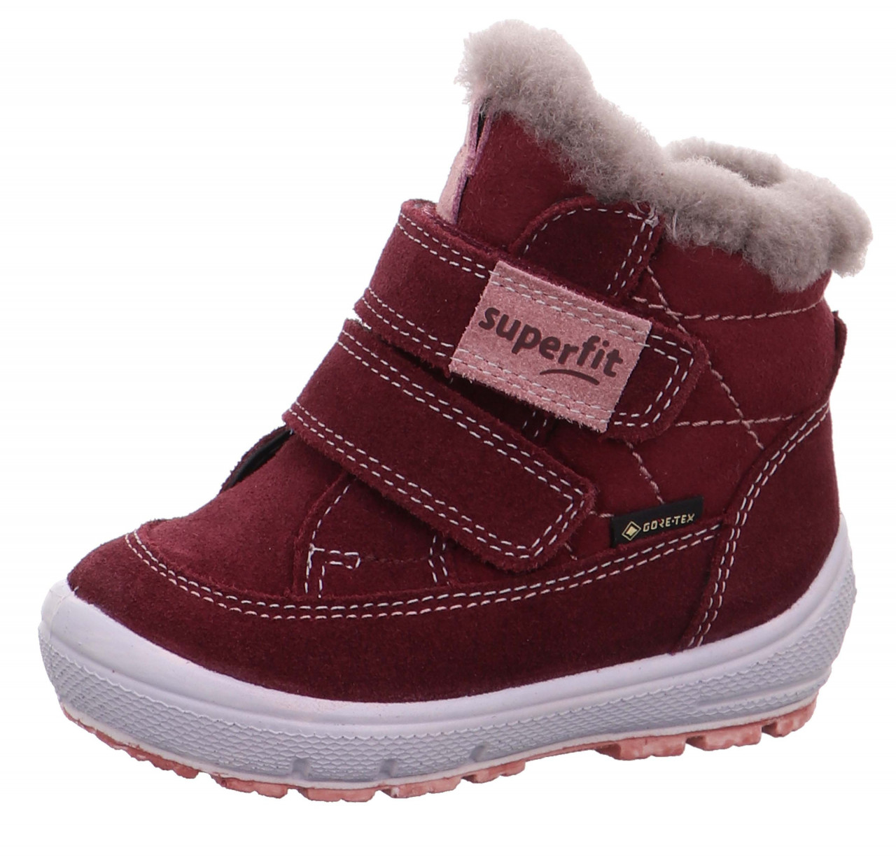 GROOVY - Rot/Rosa Boots mit Klettverschluss