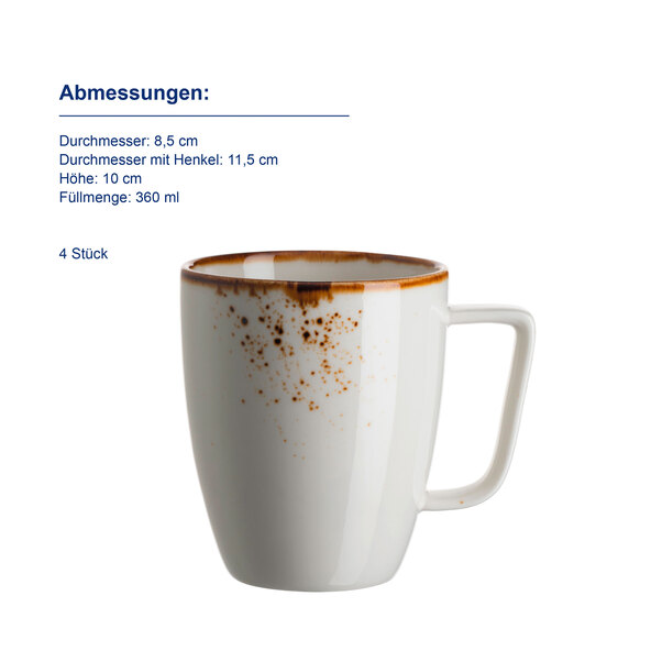 Kombiservice Pintar, Braune Sprenkel, 16-tlg.