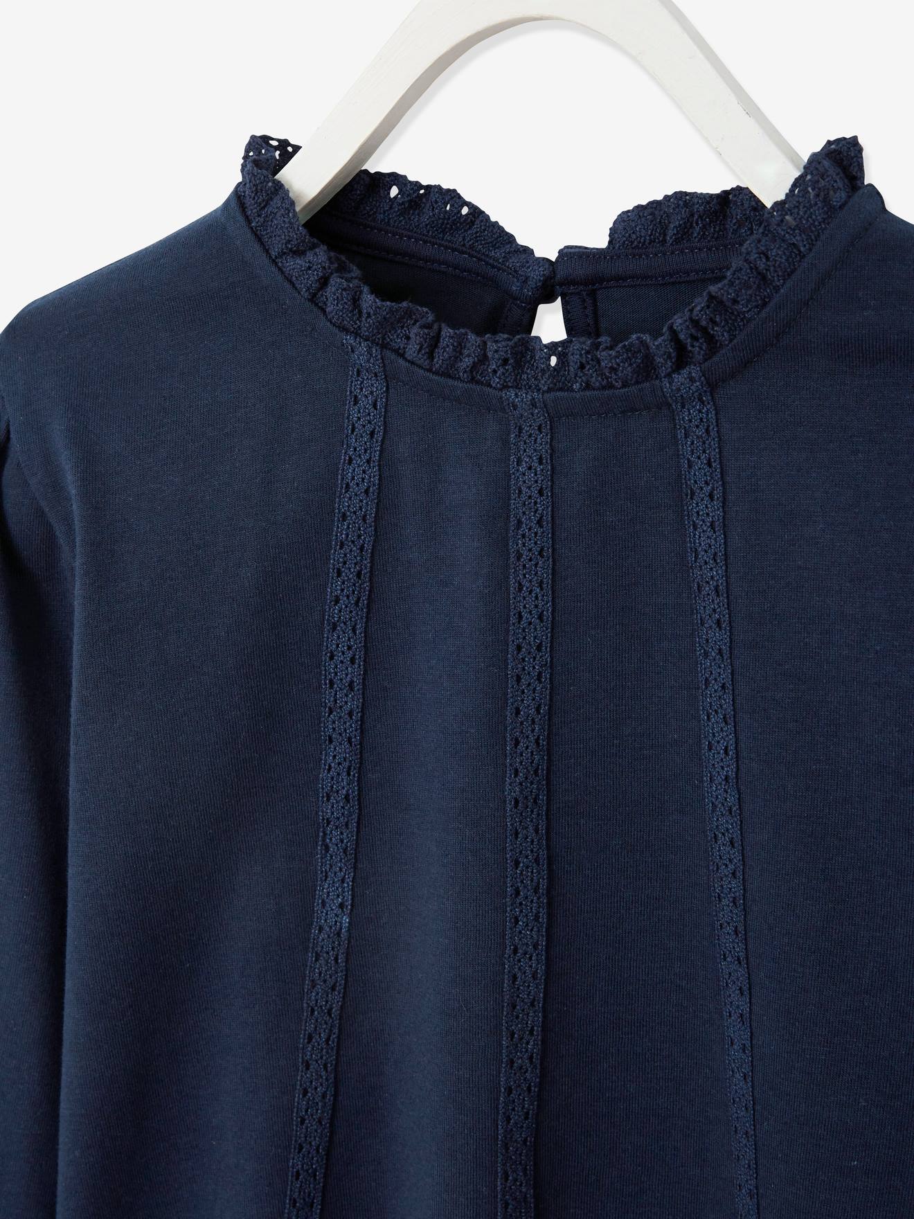 Vertbaudet Mädchen Blusenshirt BASIC - weiß