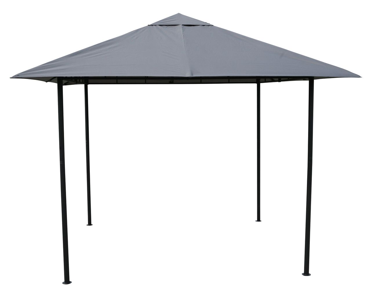 Grasekamp Antikpavillon Amalfi Flex 3 x 3 m Grau Gartenpavillon Partyzelt