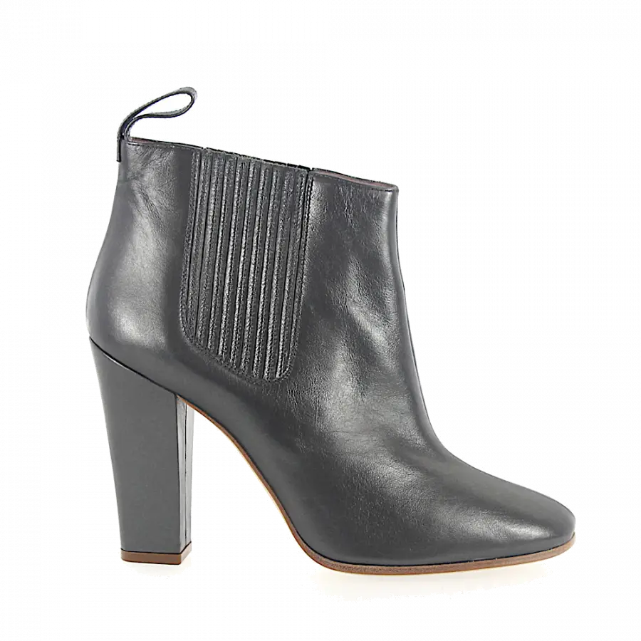 Marc Jacobs - Stiefeletten 684997 Glattleder Metallisch grau - grau