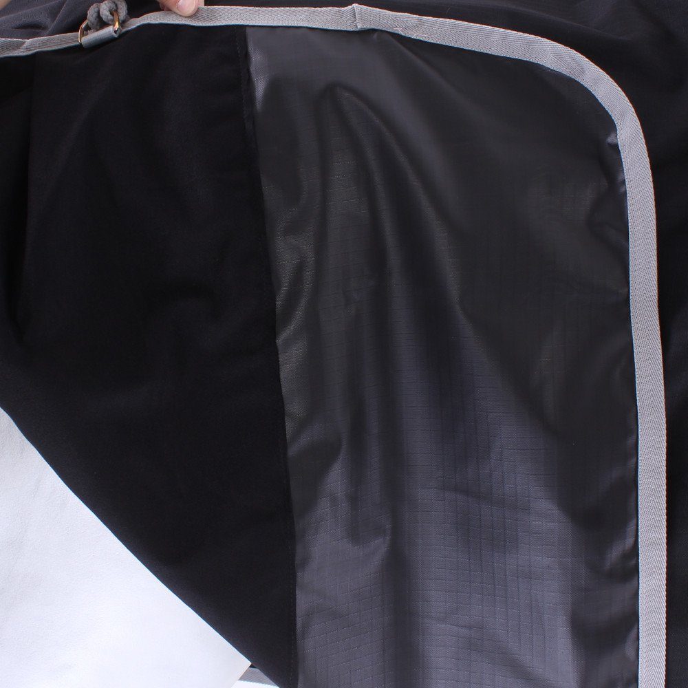 Bucas Pferde-Regendecke Bucas Anniversary Turnout Light SD 0g - Black/Silver