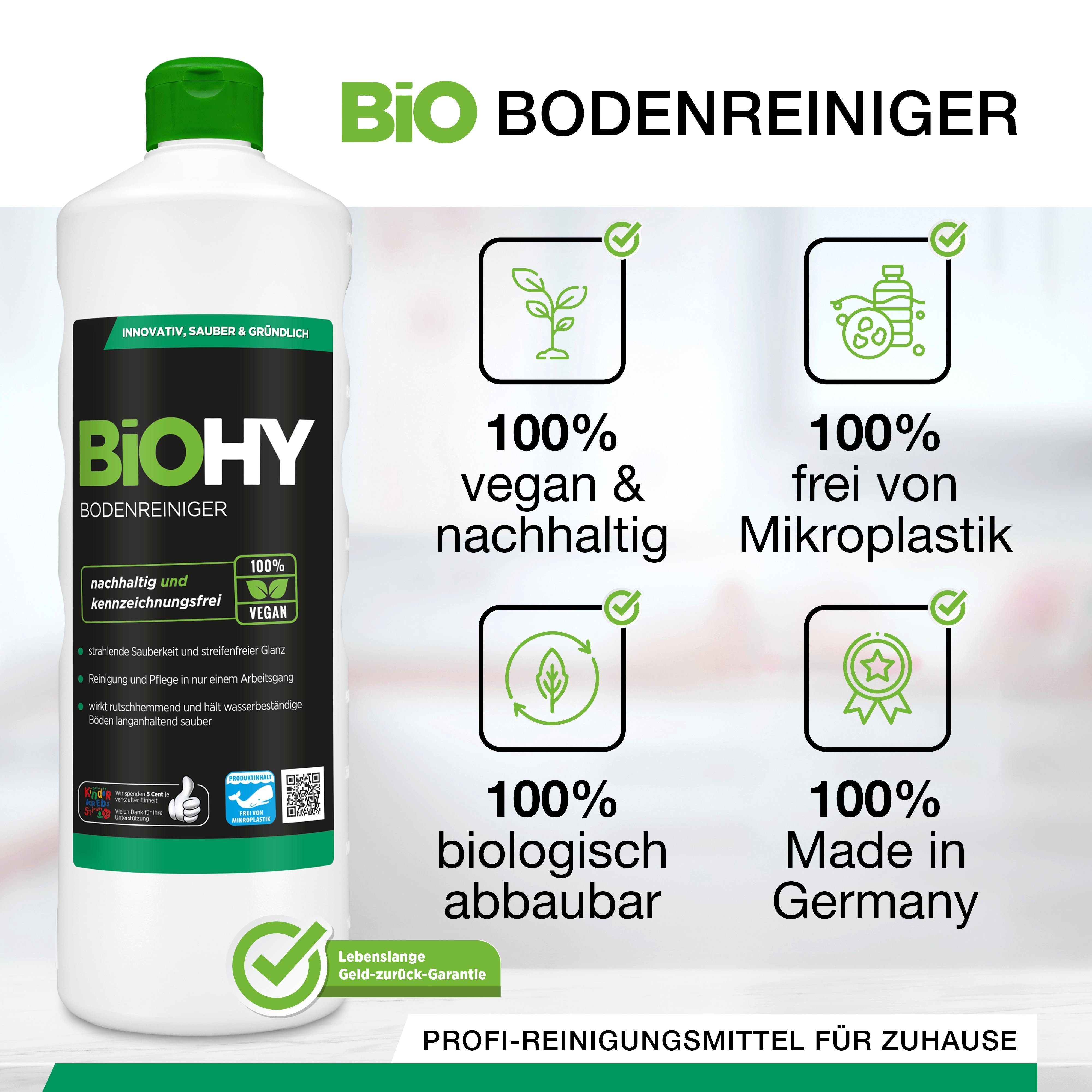 BiOHY Bodenreiniger 1 x 250 ml Flasche Fussbodenreiniger (1-St)