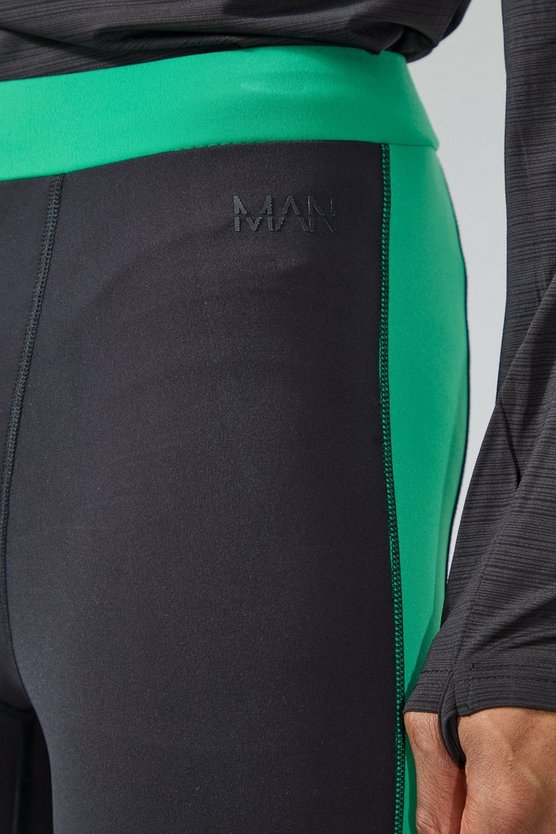 Man Active Colorblock Basic Leggings