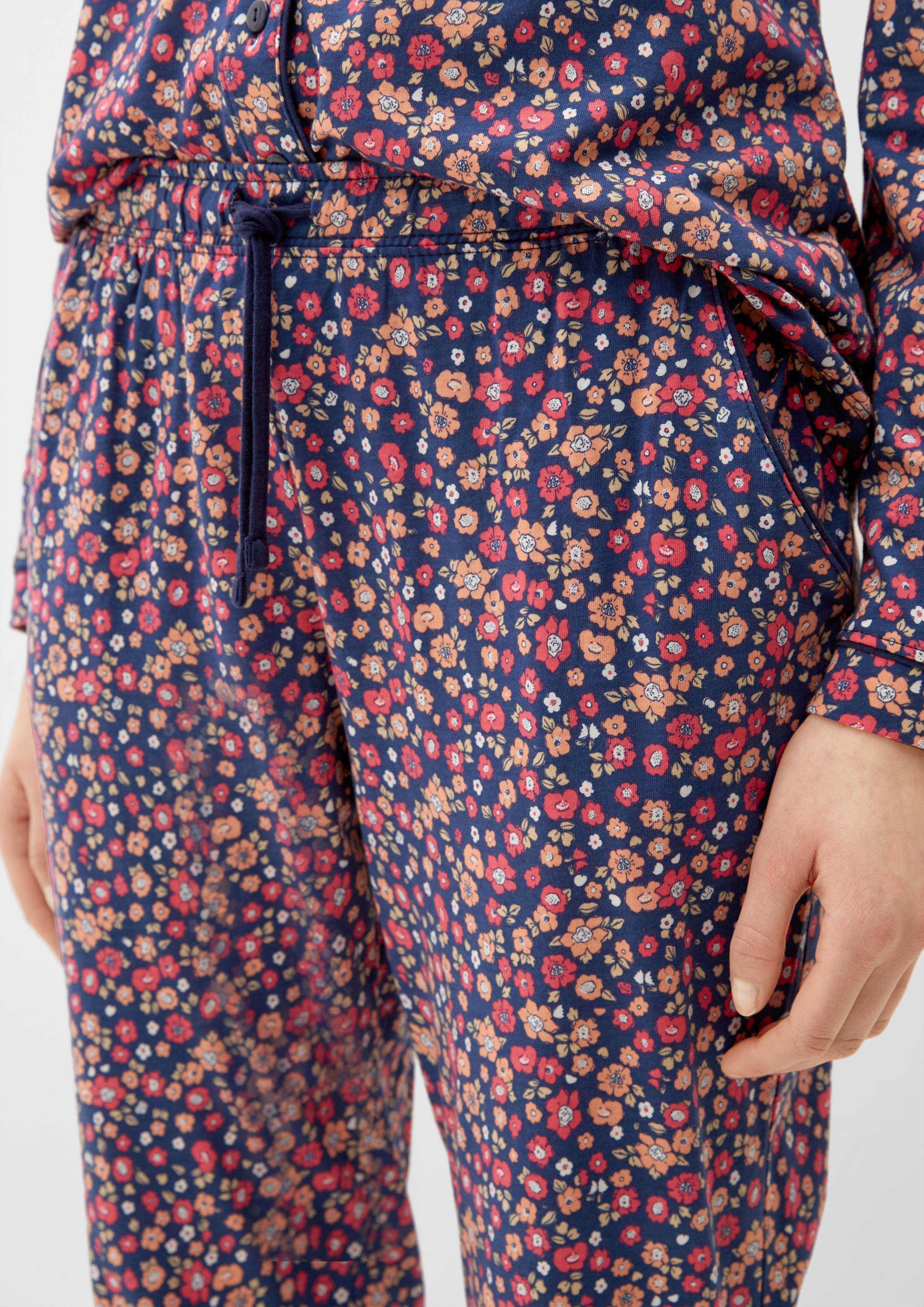Langer Pyjama mit Vichy-Muster  6008448-99A1