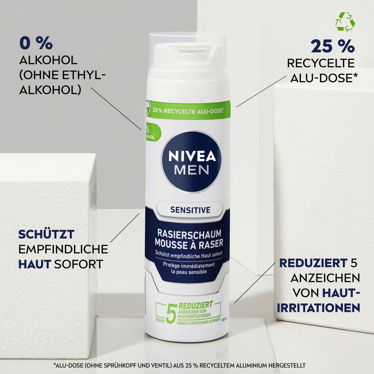Rasierschaum Sensitive, 200 ml