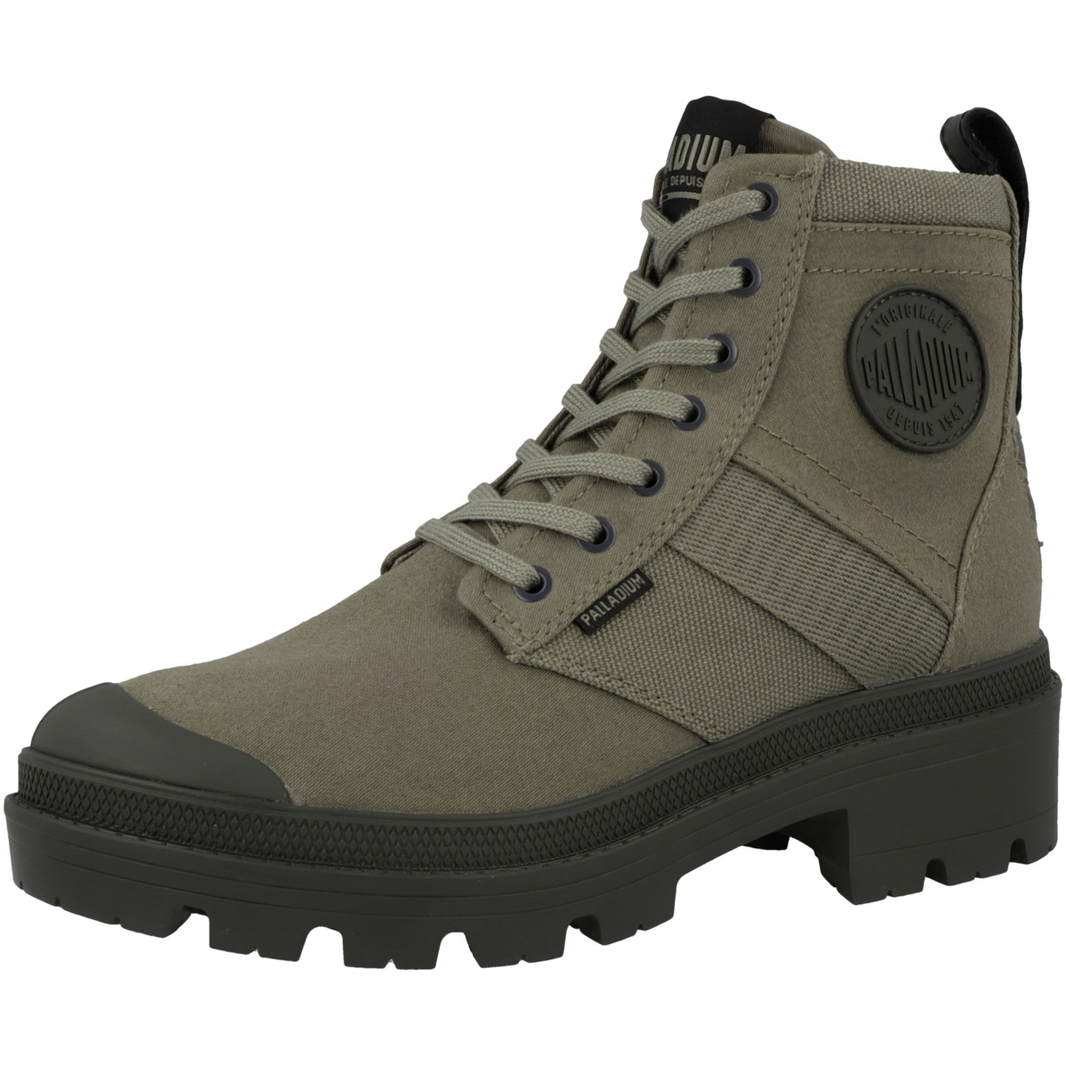 Palladium Pallabase Hi Army Schnürboots gruen