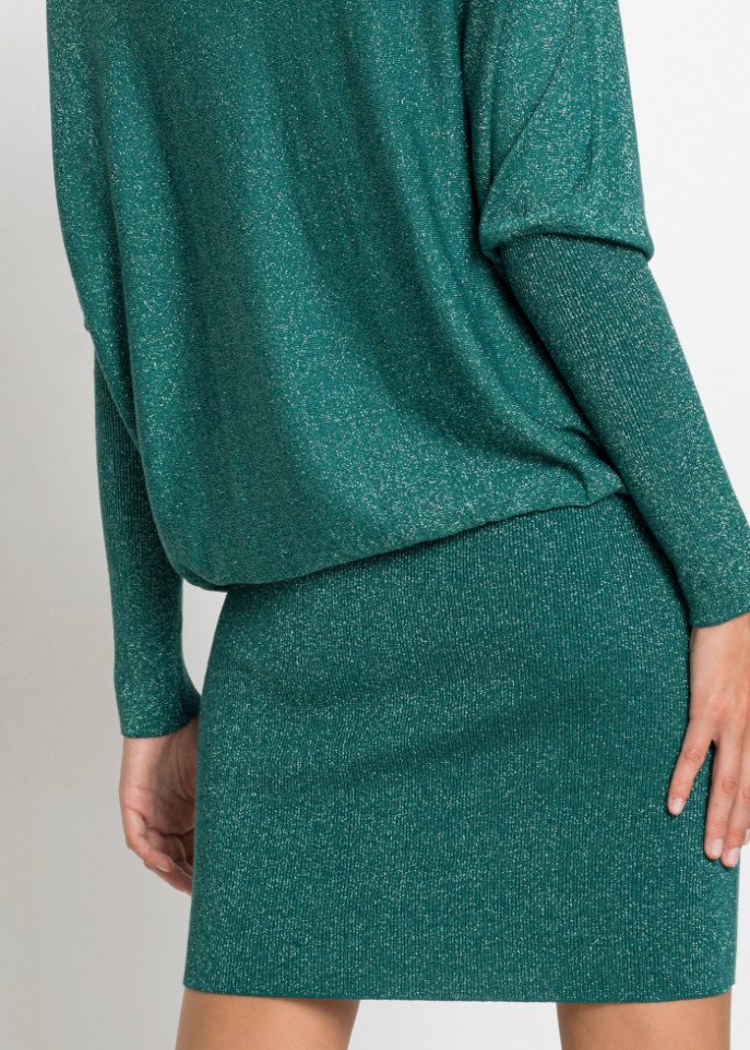 Strickkleid mit Glitzer