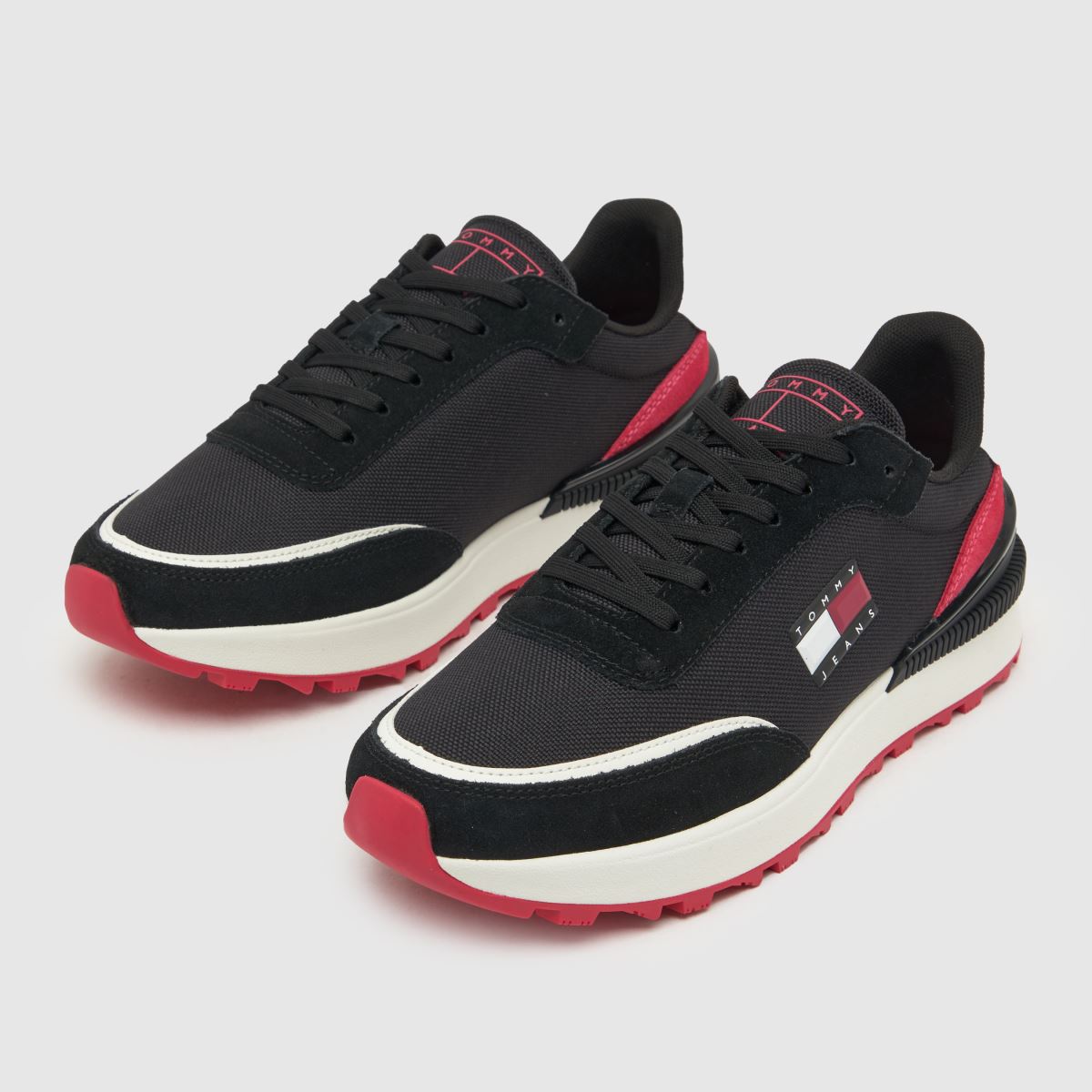 Tommy Jeans technikai futócipő fekete és piros színben