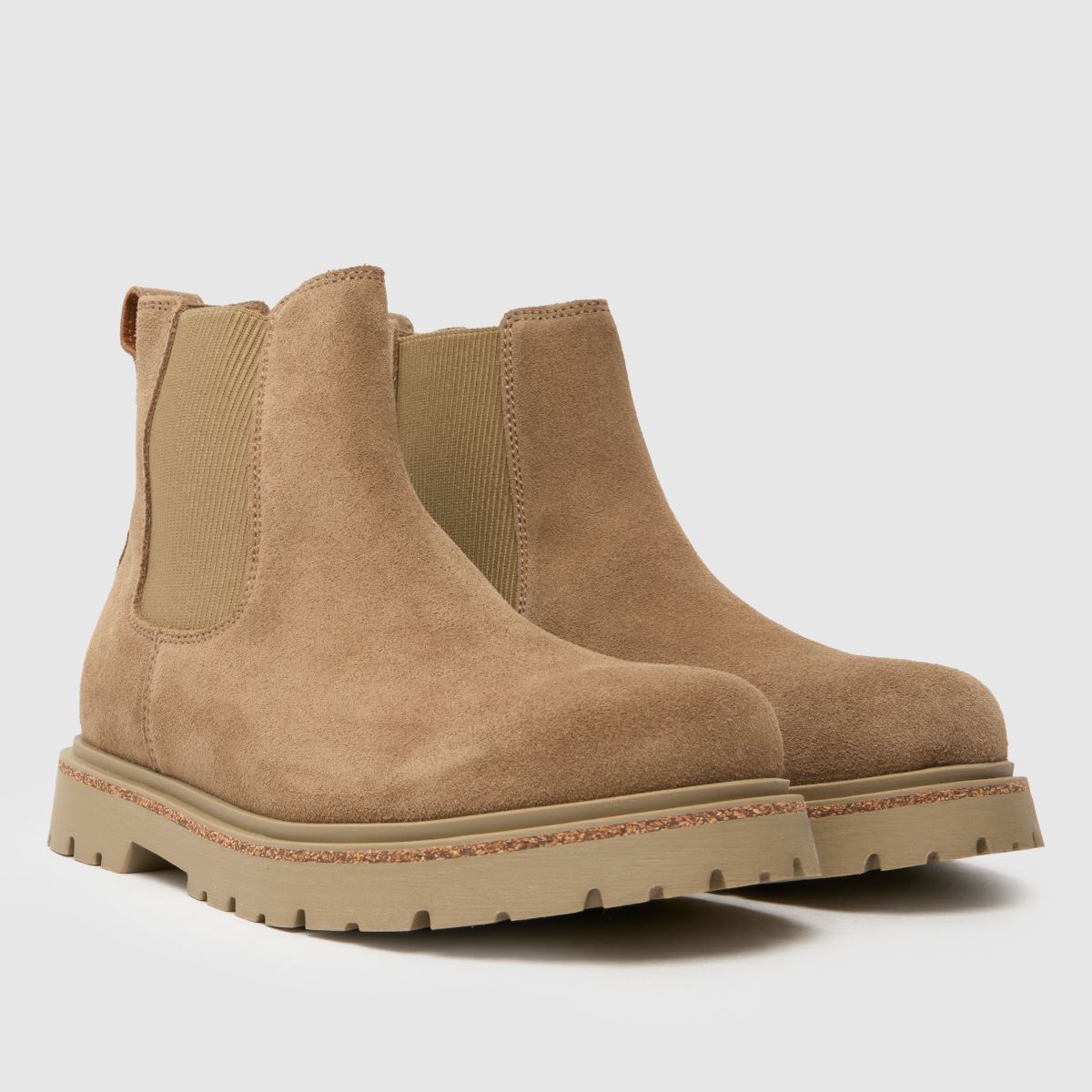 BIRKENSTOCK magasfa slip-on csizma natúr színben