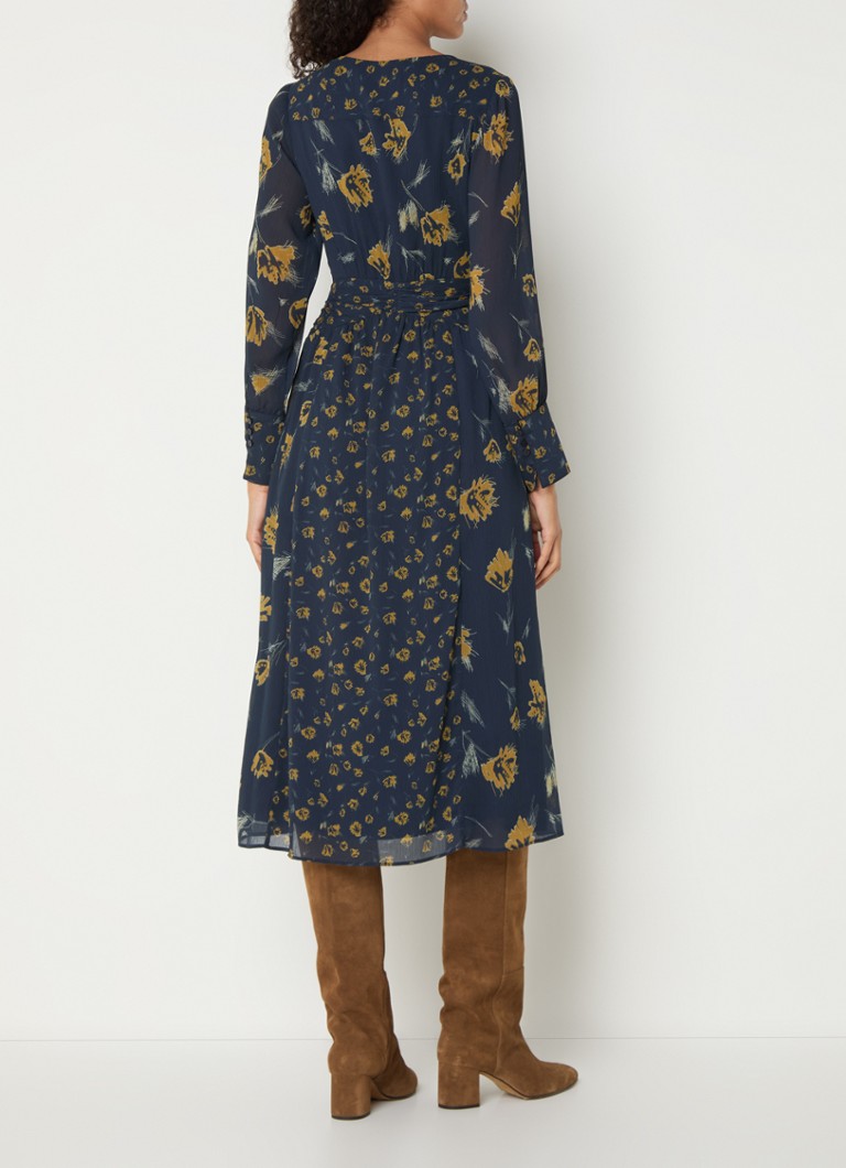 Rochie tunică midi cu imprimeu floral Finaya de la ba&sh