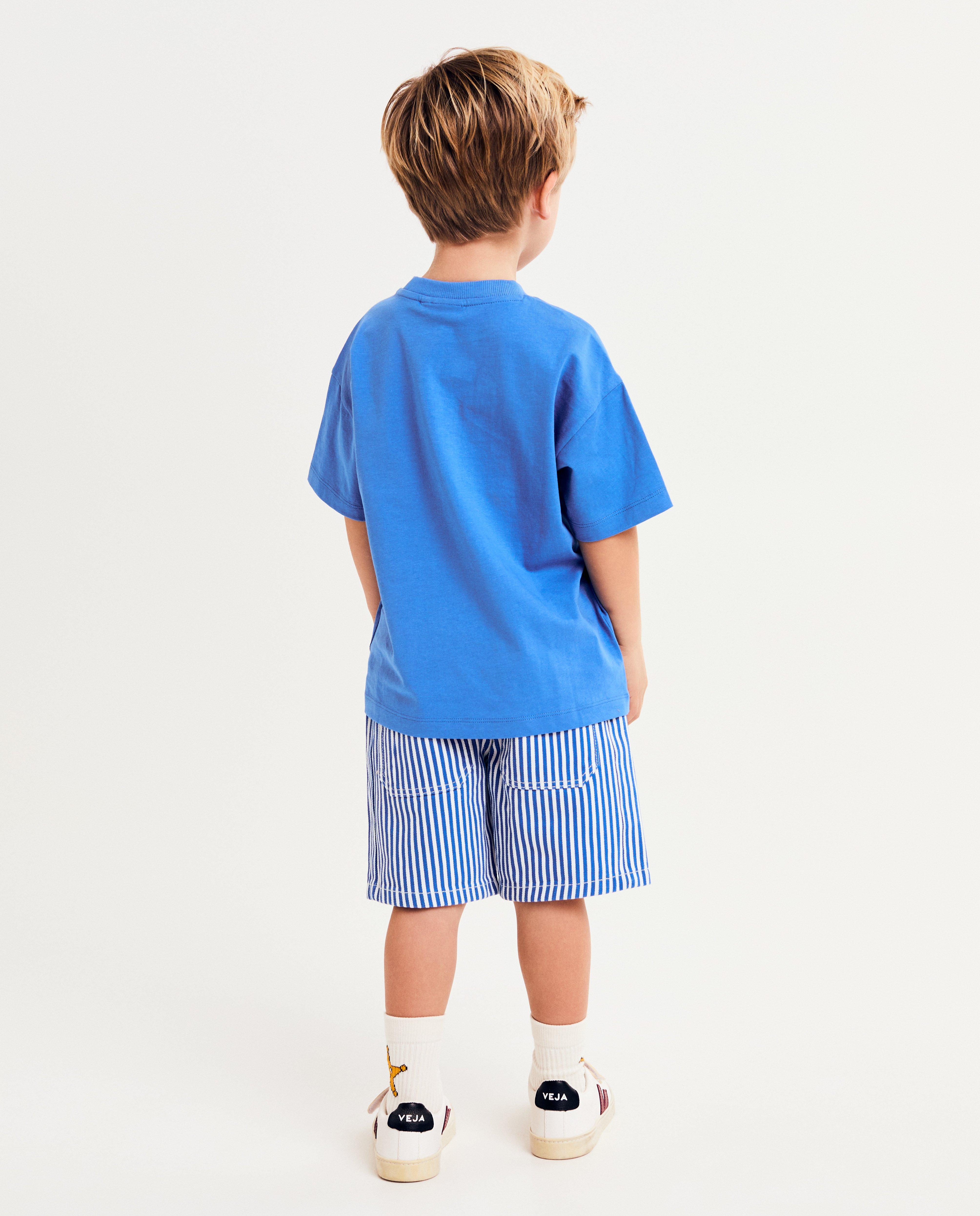Tricou Fred + Ginger albastru, unisex, 92-128 albastru