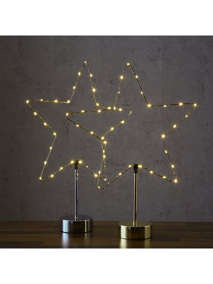 MARELIDA LED Stern/Herz LED Kombileuchte 50cm in silber günstig kaufen onesize