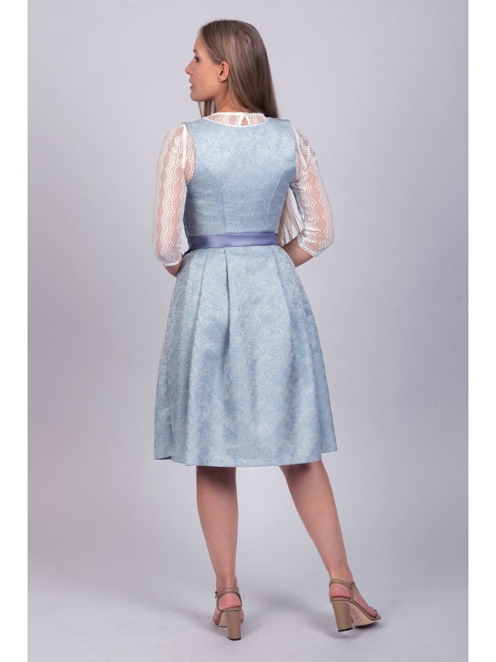 Edelnice Mini Dirndl 2-teilig Cloé in hellblau günstig kaufen