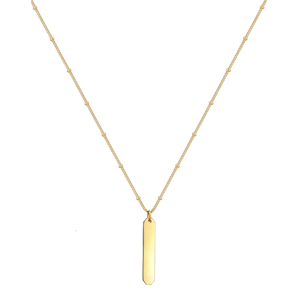 Elli Elli Collier Collier Pendentif Géo Minimal Basic Femme - (925/1000) Argent Bijoux