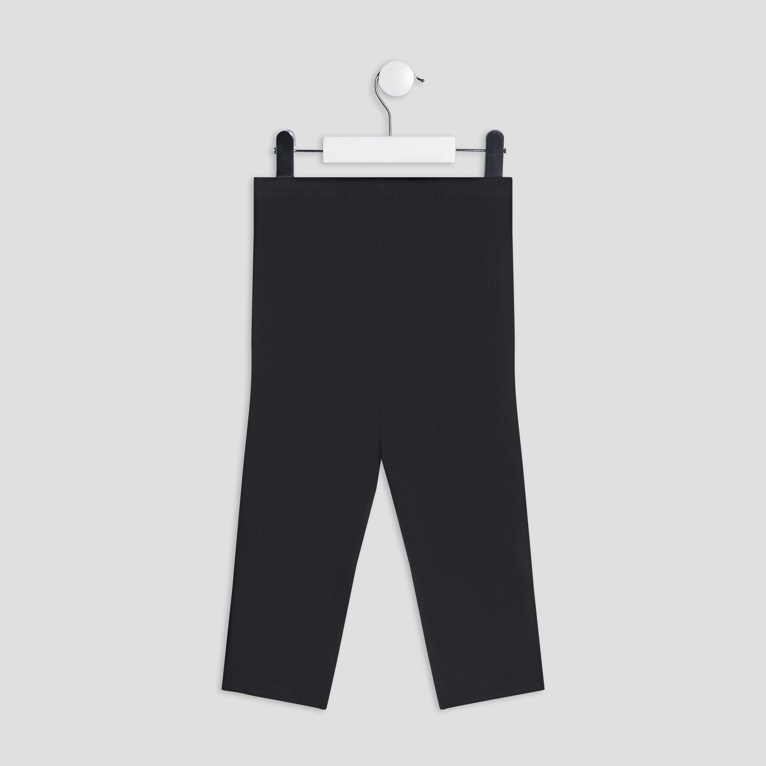 Legging en coton 7 8ème noir fille | La Halle