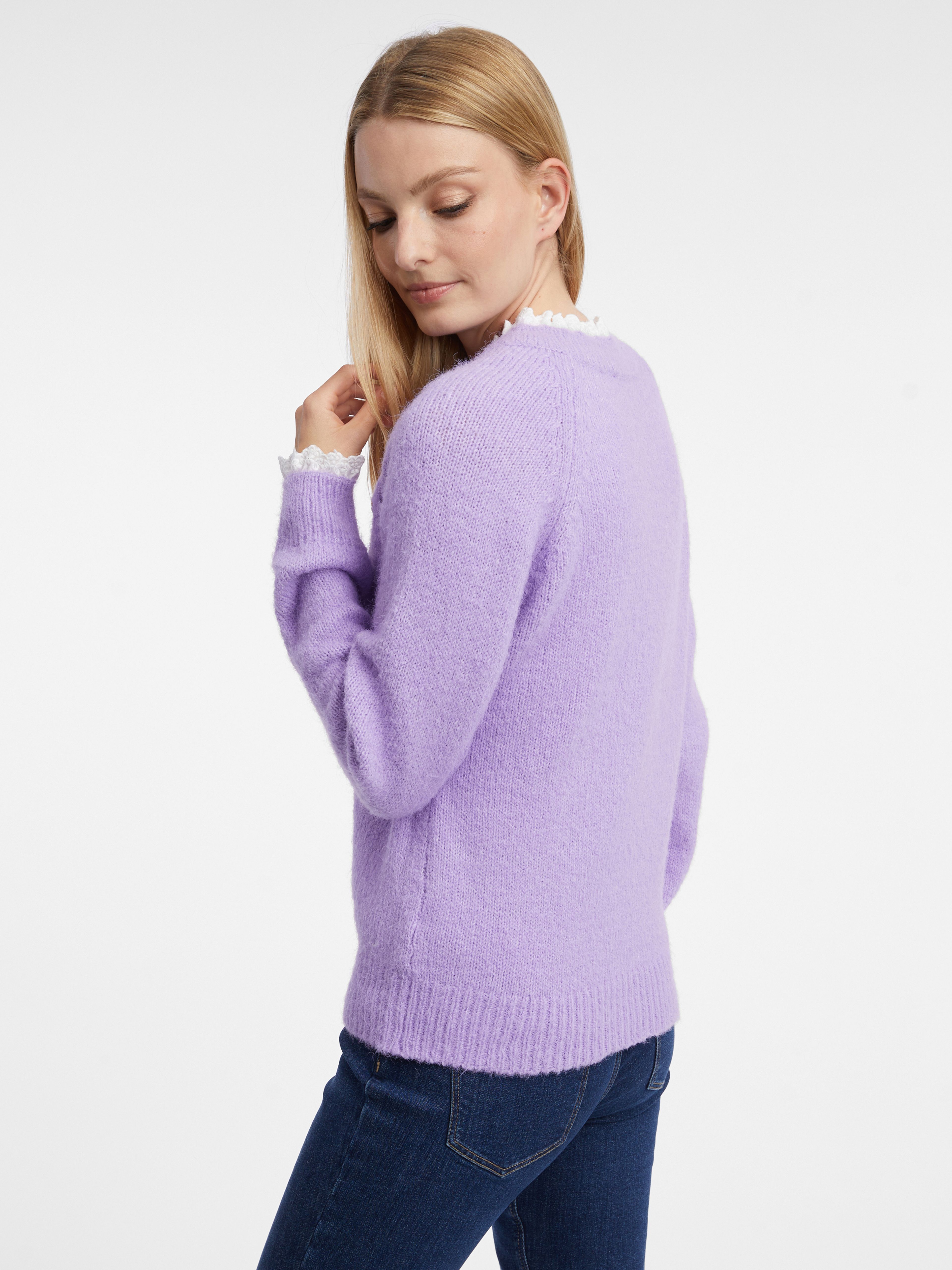 Hellvioletter Damen-Pullover ORSAY