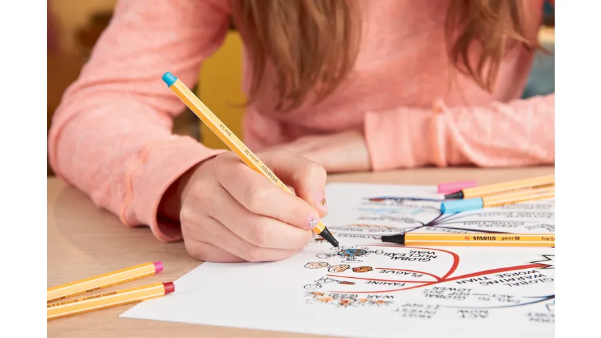 STABILO® Fineliner point 88 20er-Etui sortiert