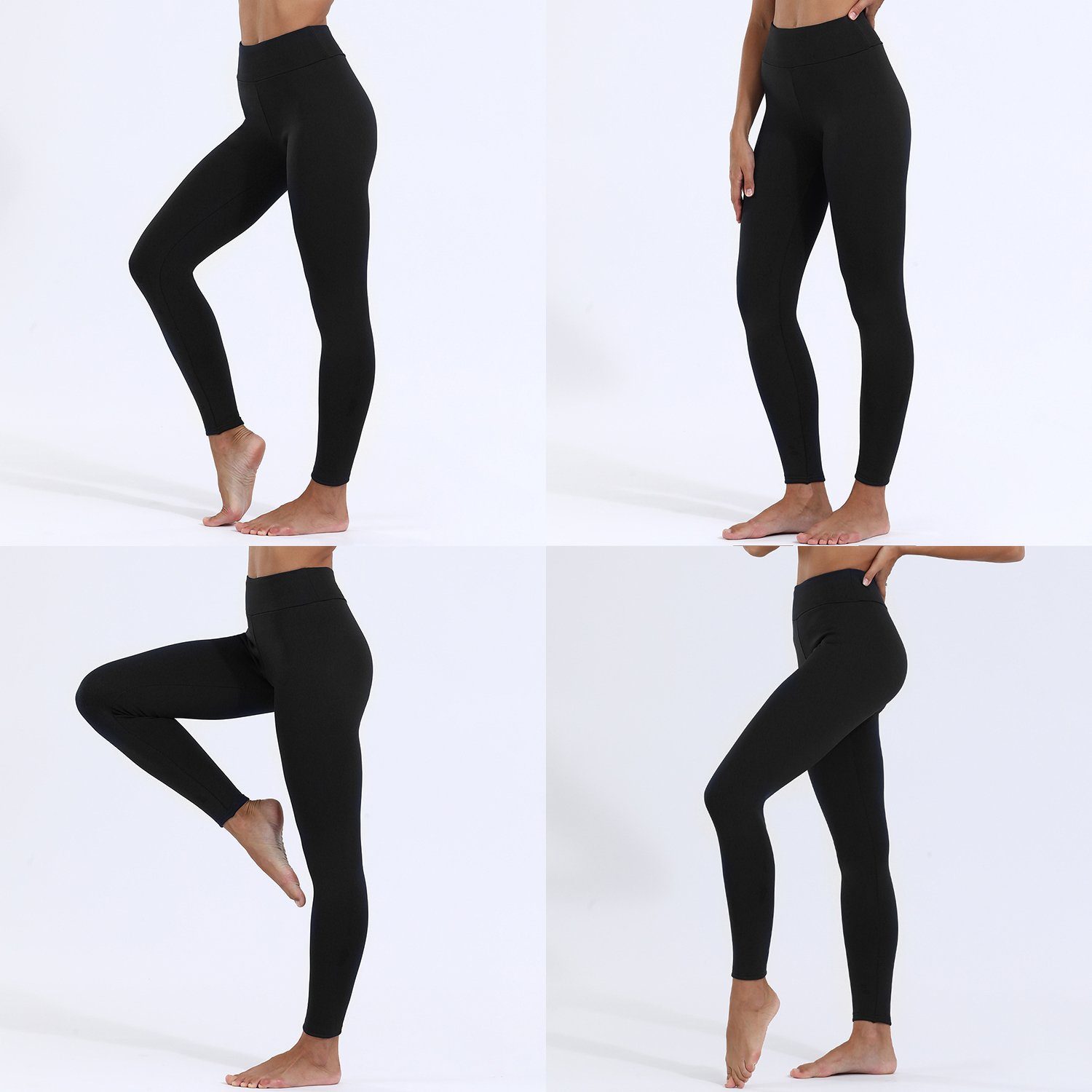 TOPMELON Thermoleggings Gefütterte Thermohose High Waist Warm Strumpfhose
