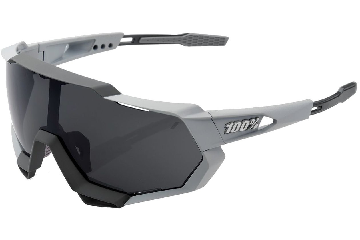 100 Percent Speedtrap soft tact stone grey / Smoke Lens