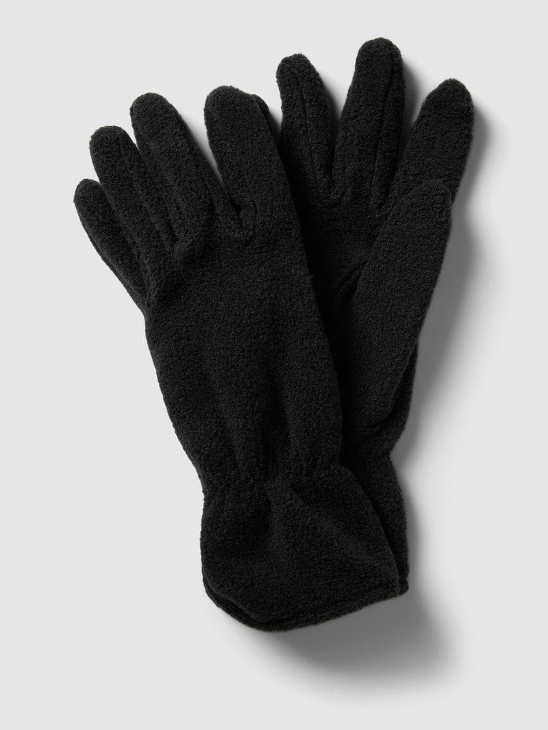 Handschuhe mit elastischem Einsatz in schwarz