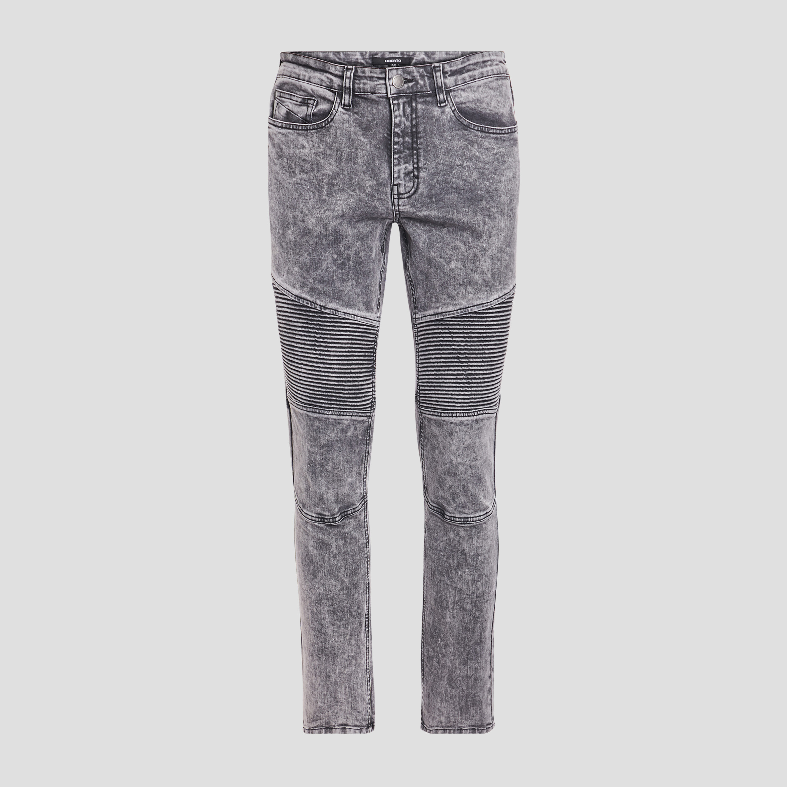 Jeans straight détails biker noir homme | La Halle