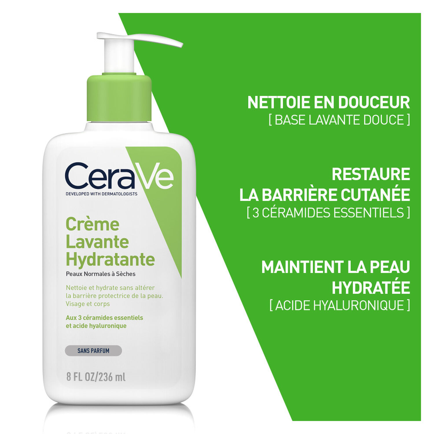 Cerave Crème Lavante Hydratante Nettoie & Hydrate