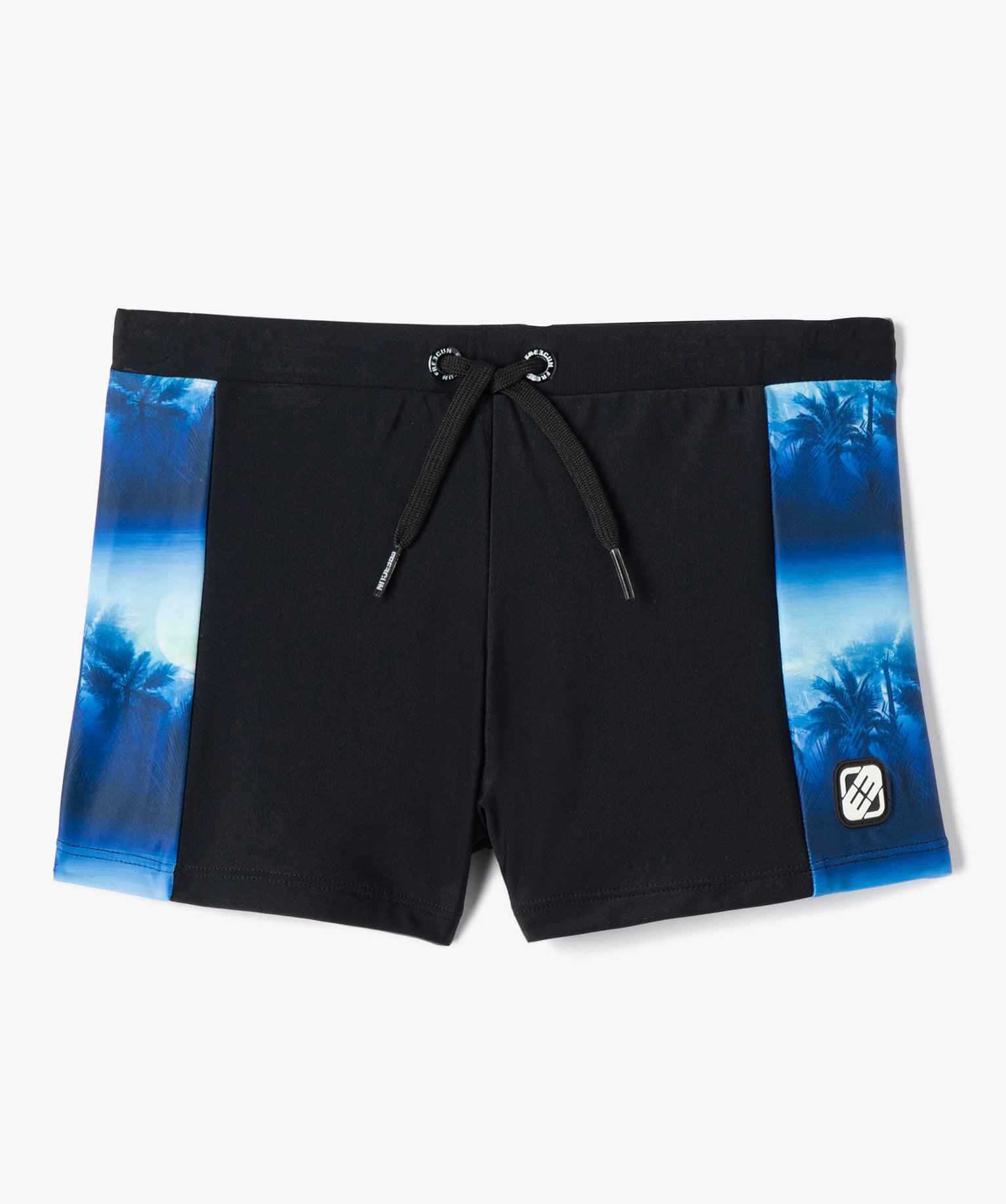 Shorty de bain Garçon à motifs palmiers - Freegun noir | GEMO