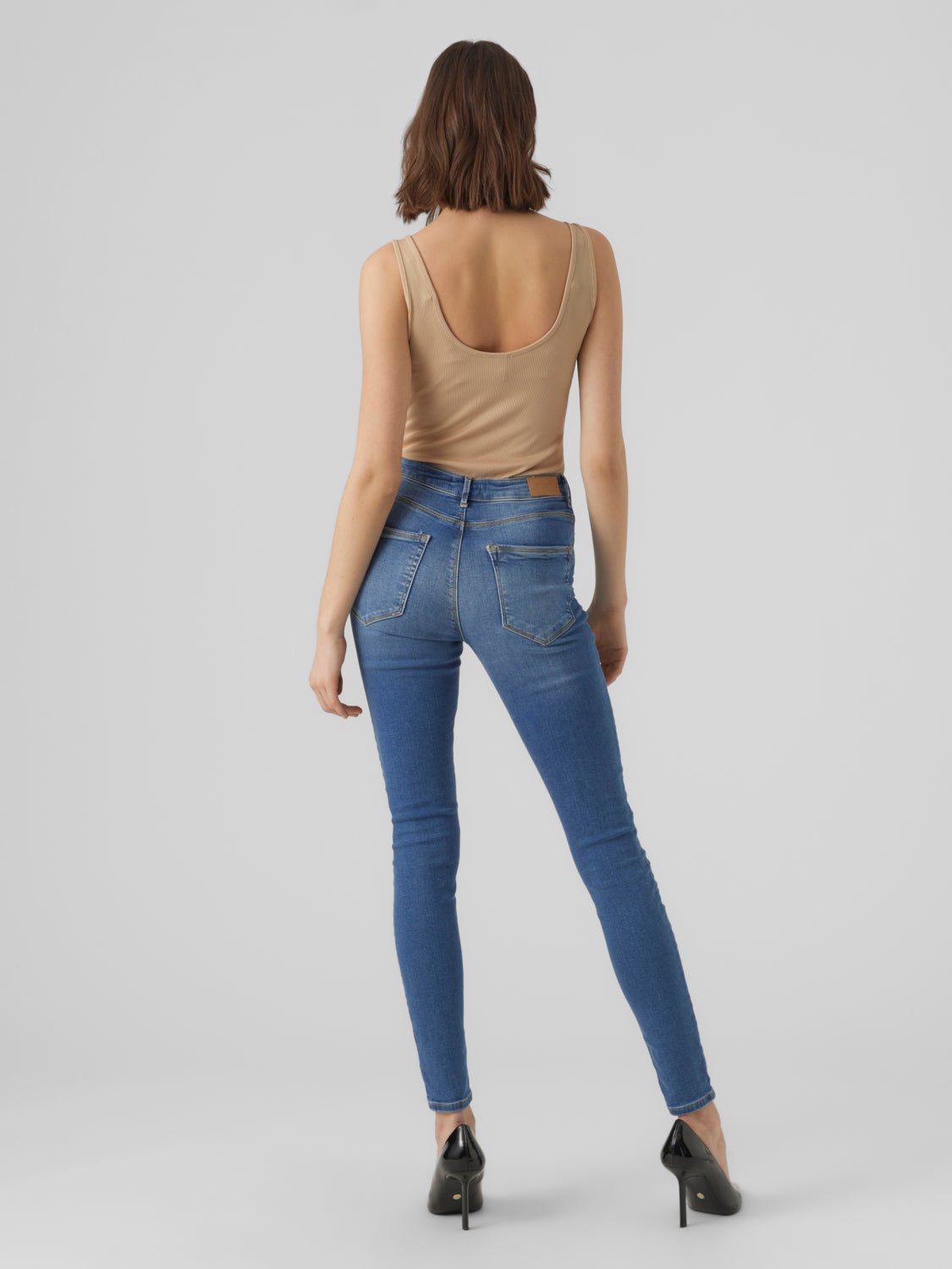 VMSOPHIA Hohe Taille Skinny Fit Jeans