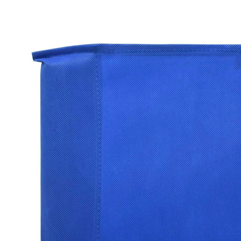 vidaXL Balkonsichtschutz 3-teiliges Windschutzgewebe 400 x 80 cm Azurblau