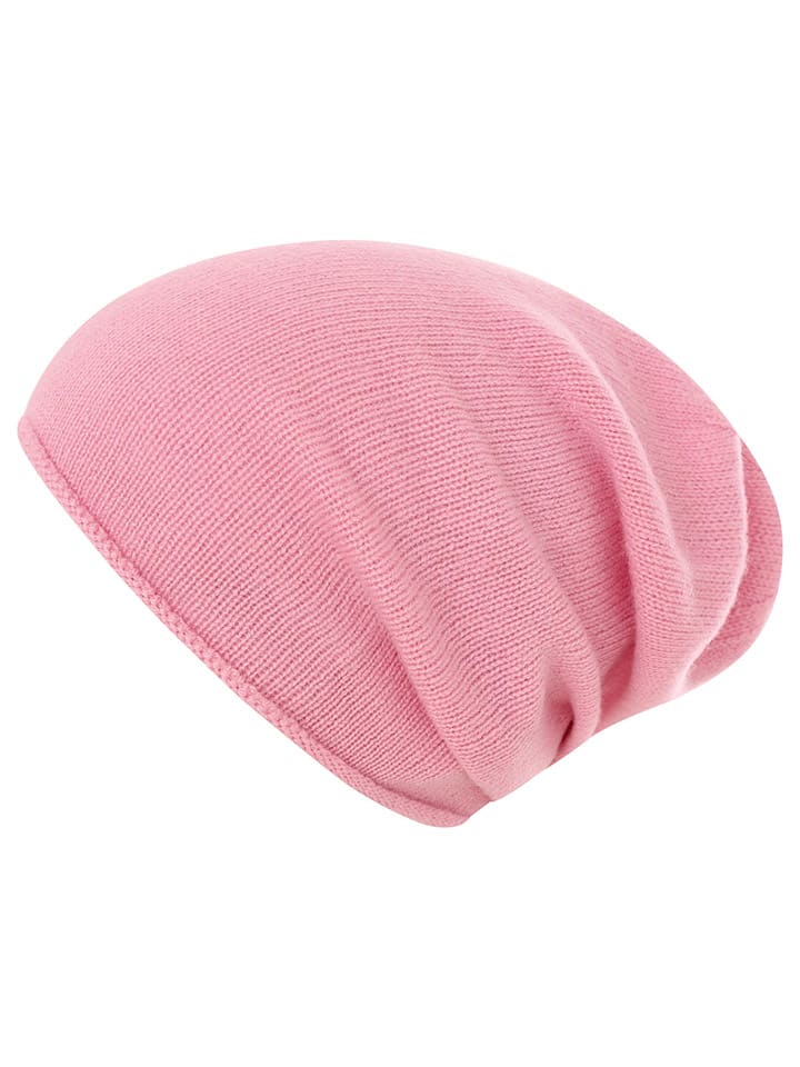 Zwillingsherz Kaschmir-Beanie in Rosa günstig kaufen onesize