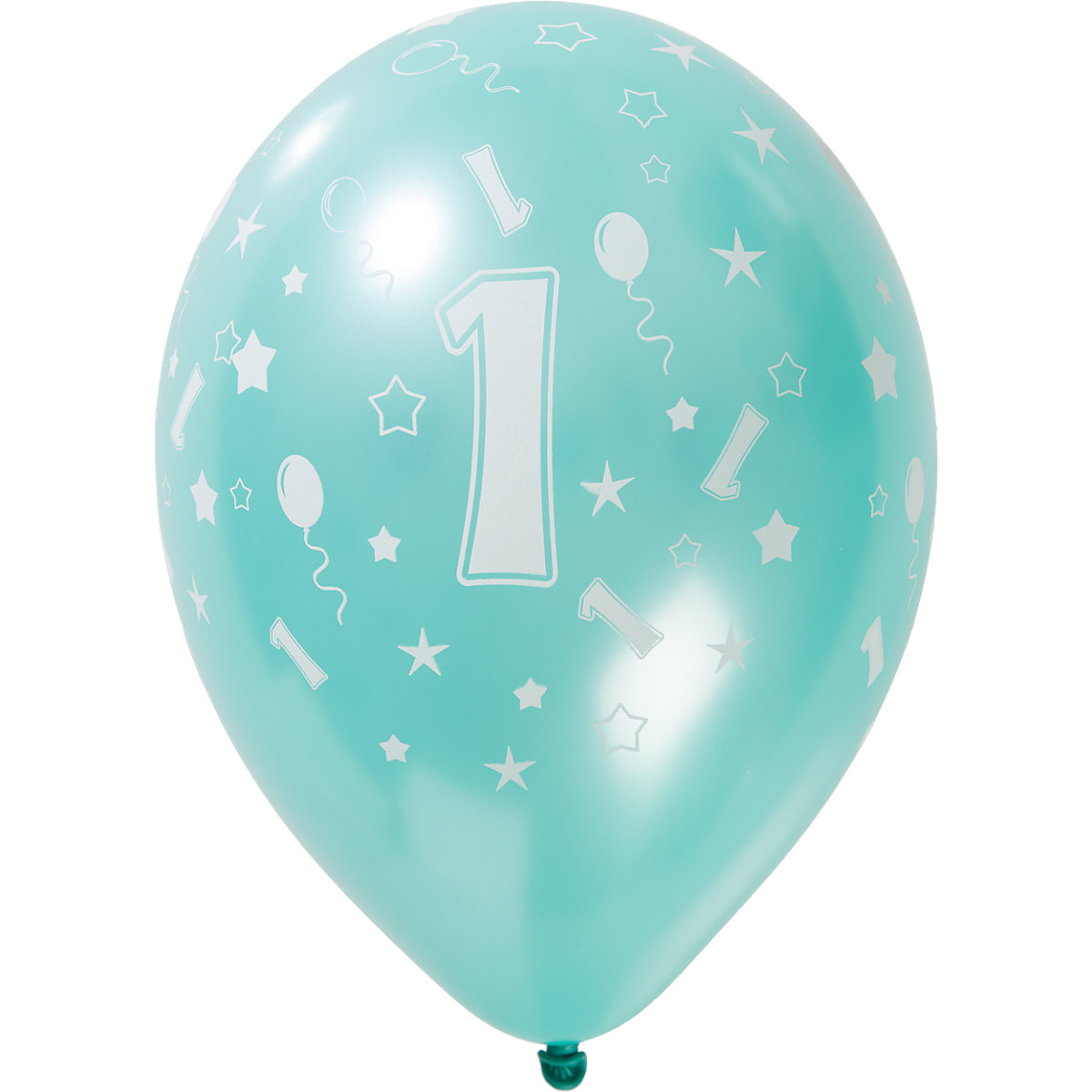 Luftballons Zahl 1, 5 Stück, 30 cm