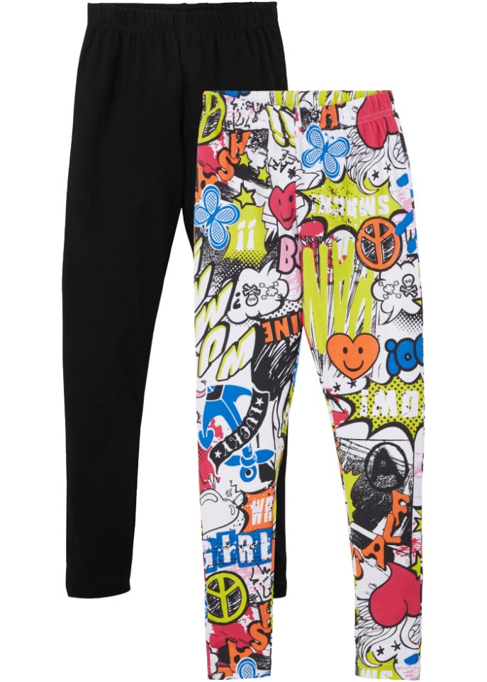 Mädchen Leggings (2er-Pack)