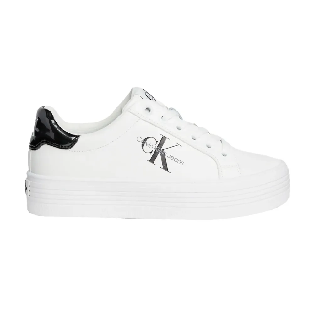 Calvin Klein Bold Vulcanized Flatform Laceup YW0YW01393-01W / weiss