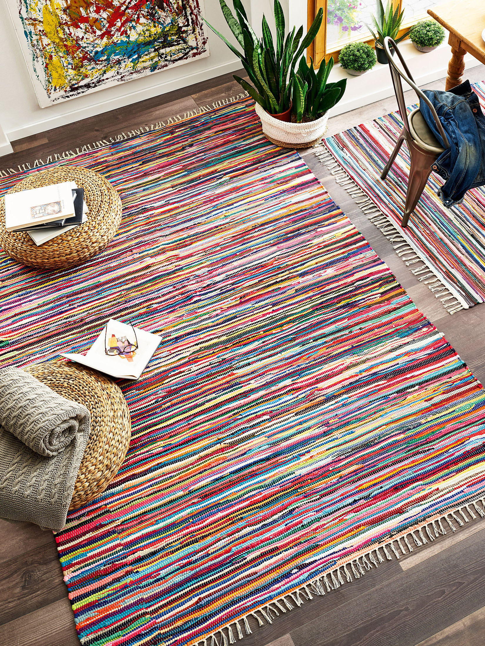 Fanö Fleckerl-Teppich, Multicolor