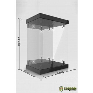 Master Light House Acryl Display Case mit Beleuchtung für 1/6 Actionfiguren (schwarz)