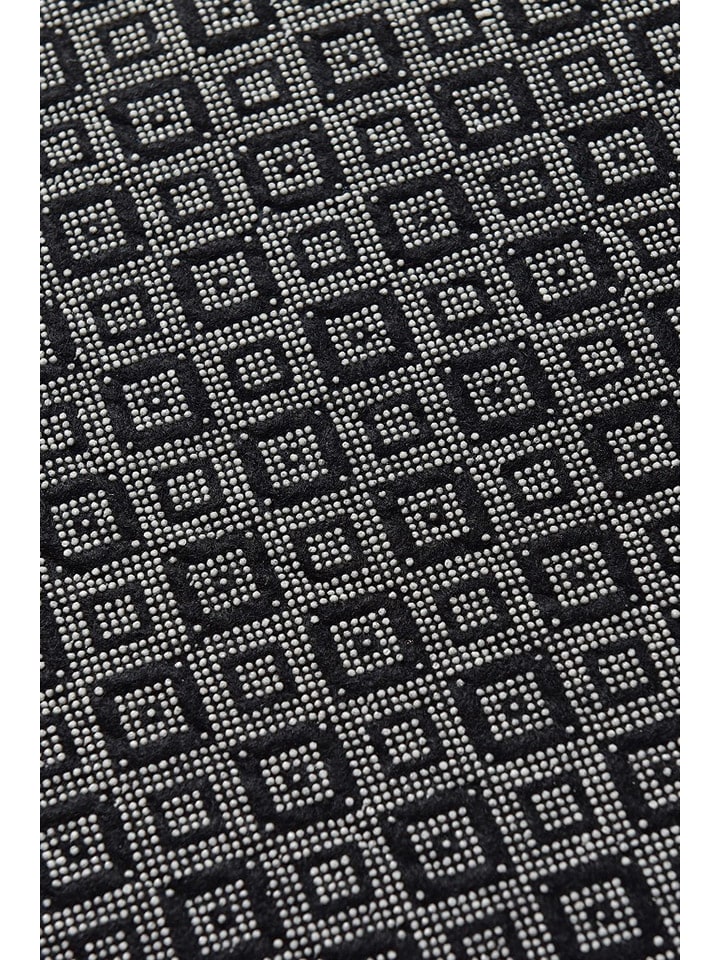 Mioli Kurzflor-Teppich in Schwarz/ Weiß günstig kaufen