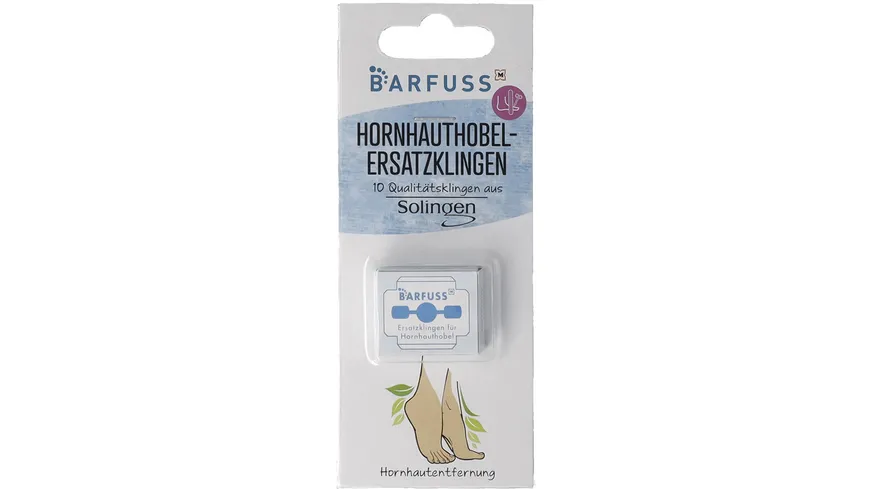 BARFUSS Ersatzklingen Hornhauthobel