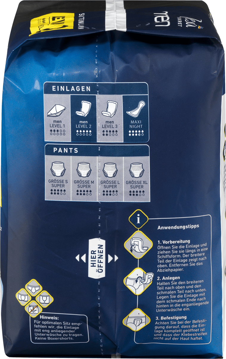 Einlagen Inkontinenz Men Level 2 Mittel, 10 St