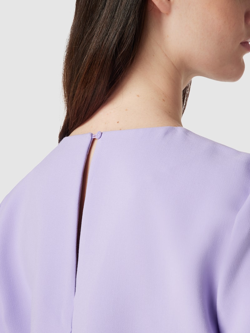 Blusenshirt mit Rundhalsausschnitt in hellrosa