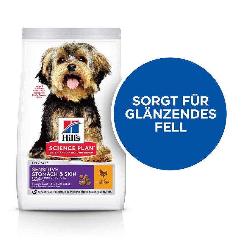 Hill's Science Plan Adult 1+ Sensitive Stomach & Skin Small & Mini mit Huhn