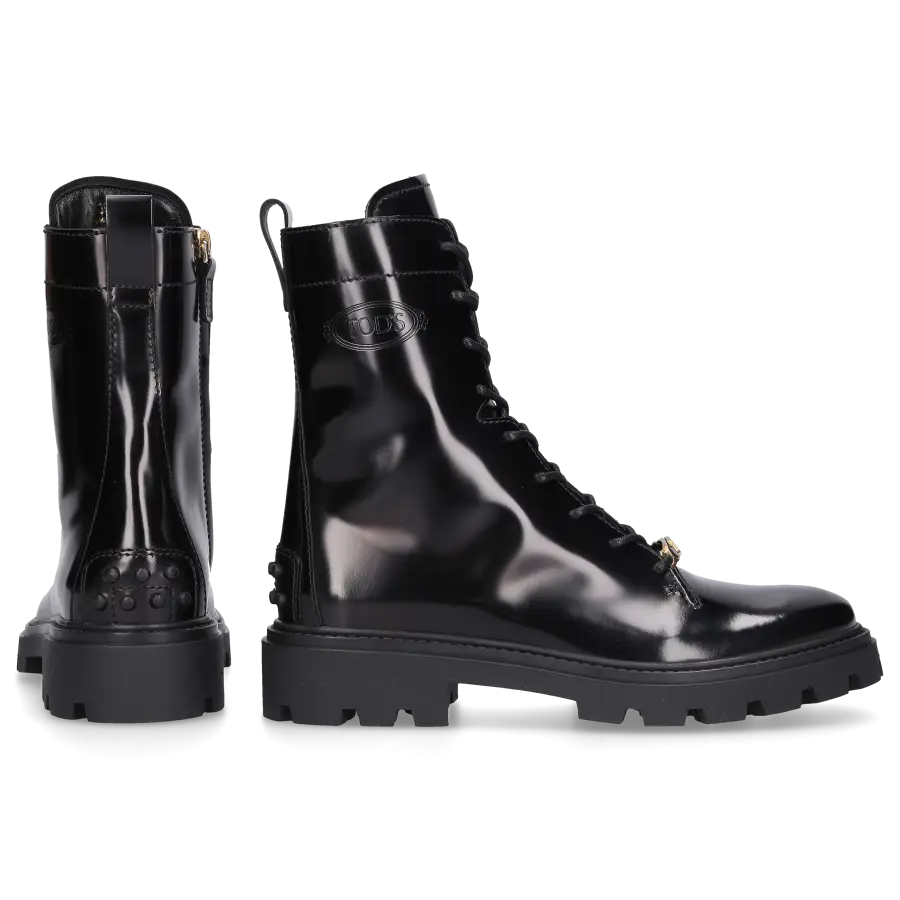 Tod's - Stiefeletten Glattleder - schwarz