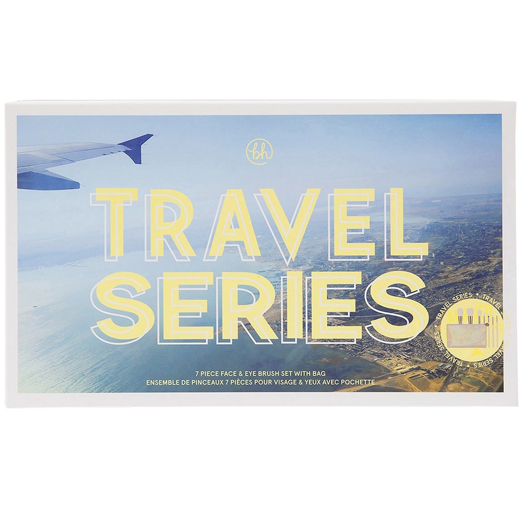 Travel Series - 7 Piece Face & Eye Brush Set with Bag