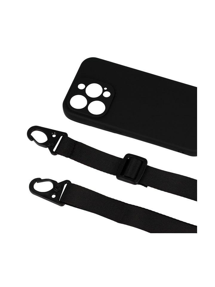 COFI 1453 Handy Hülle Umhängehülle kompatibel mit Iphone 15 Schwarz in Schwarz günstig kaufen onesize
