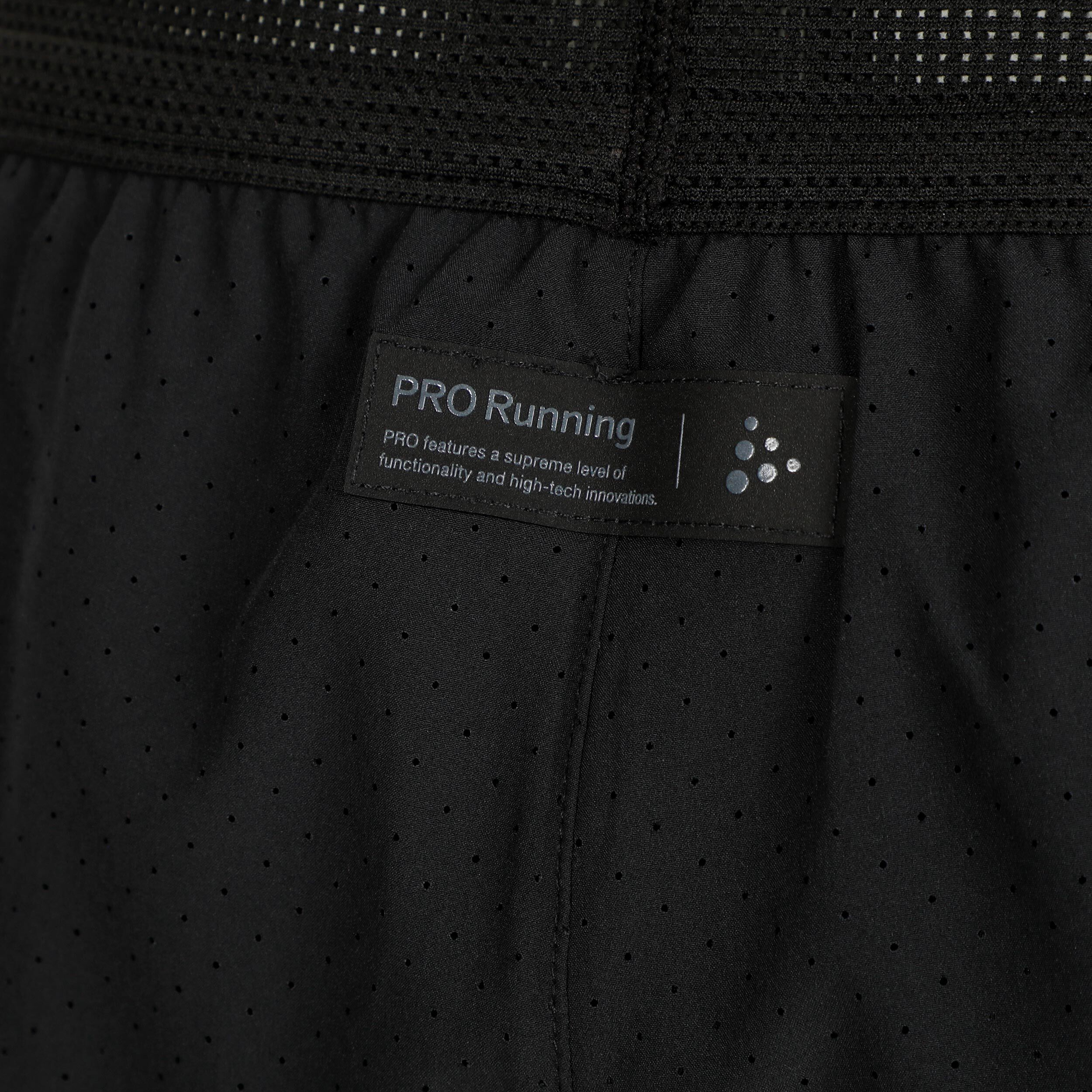 Pro Hypervent Split 2 Laufshorts Herren - Schwarz